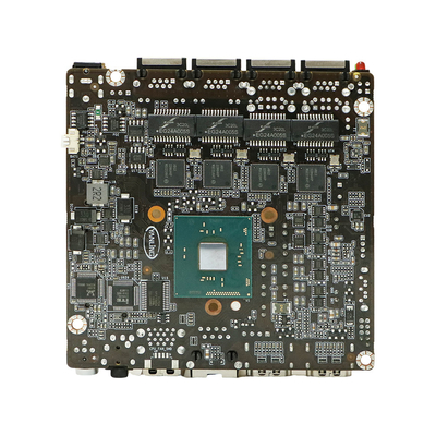PCB 100 X 100 mm Mini placa base 4 Lan Thin Client J3160 NUC placa base con puerto 2hd