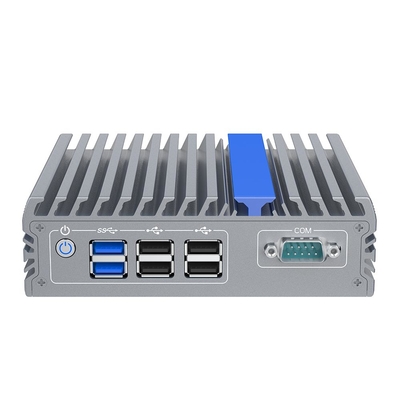 Computadora Barebone J3710 Dual Lan Empresarial Mini PC sin ventilador con 6 USB
