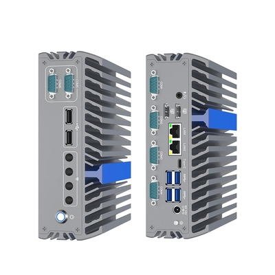 PC industrial N100 6 Com 2.5 Gb Ethernet Computadora industrial sin ventilador