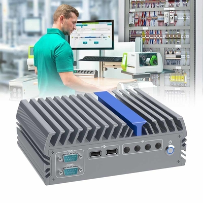 Compacto PC Industrial sin ventilador Embebido PC con 4 USB 3.0 2 USB 2.0