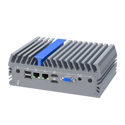Baja potencia N100 Mini PC sin ventilador HD-MI VGA Dual Lan Mini Computadora TDP 6w