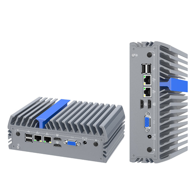 N100 Mini Computadora 2 Lan 2 USB 2.0 VESA Montado Linux Mini PC para la programación
