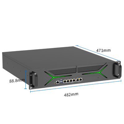 2U Rack Mount Application Server 4 Puerto óptico para modernizar el centro de datos