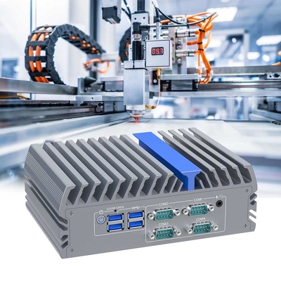 Intel J6412 CPU Mini PC VGA HD Dual Display Dual Lan PC sin ventilador con automatización 4 COM