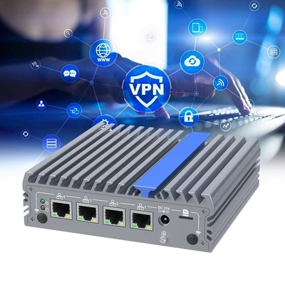 Aplicación de cortafuegos de doble pantalla de 16 GB N100 Barebone 2.5G LAN Mini PC industrial sin ventilador