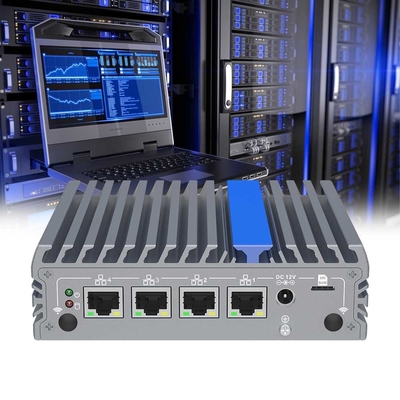 4 puertos Ethernet Mini Computadora N100 Mini PC sin ventilador Pfsense