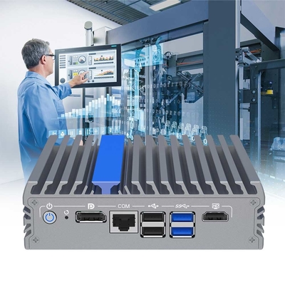 Mini PC sin ventilador N100 de 12a generación Alder Lake CPU 4 Lan Firewall Computadora