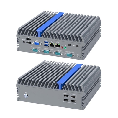 Intel I5-12500T PC industrial sin ventilador caja de PC industrial con 2 RS232 Com