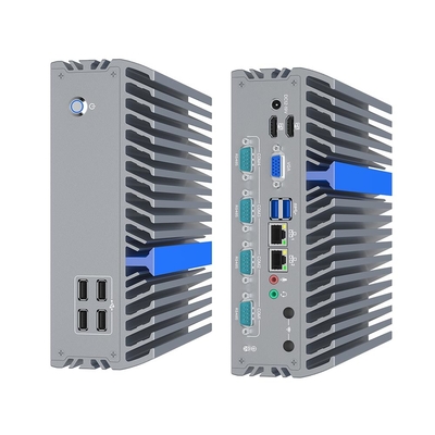 PC industrial de cuatro núcleos con Windows 10 11 para automatización de fábrica