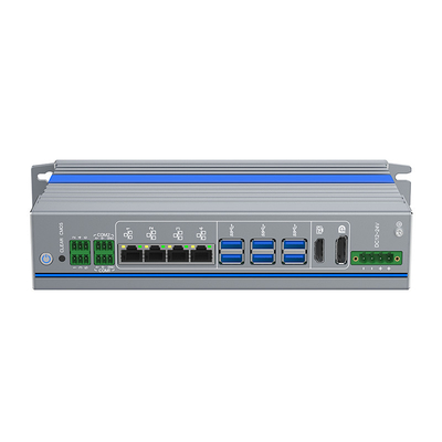 Potente Mini PC 24v sin ventilador 12a generación Core Mini Comput Linux con 6 puertos USB3.0 4 LAN