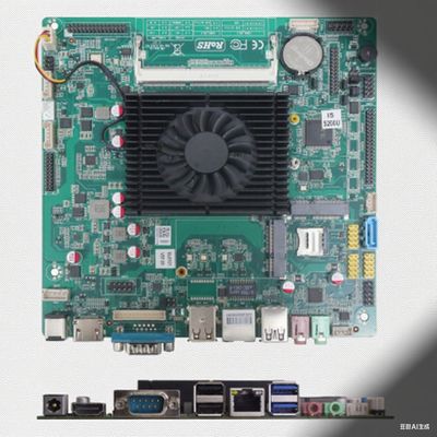 Placa base de múltiples pantallas Mini PC HDM VGA EDP LVDS Soporte