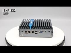 IEXP-332 N100 Mini Pc 2 puertos Ethernet Mini Pc 2 Lan 4 COM RS232 RS485